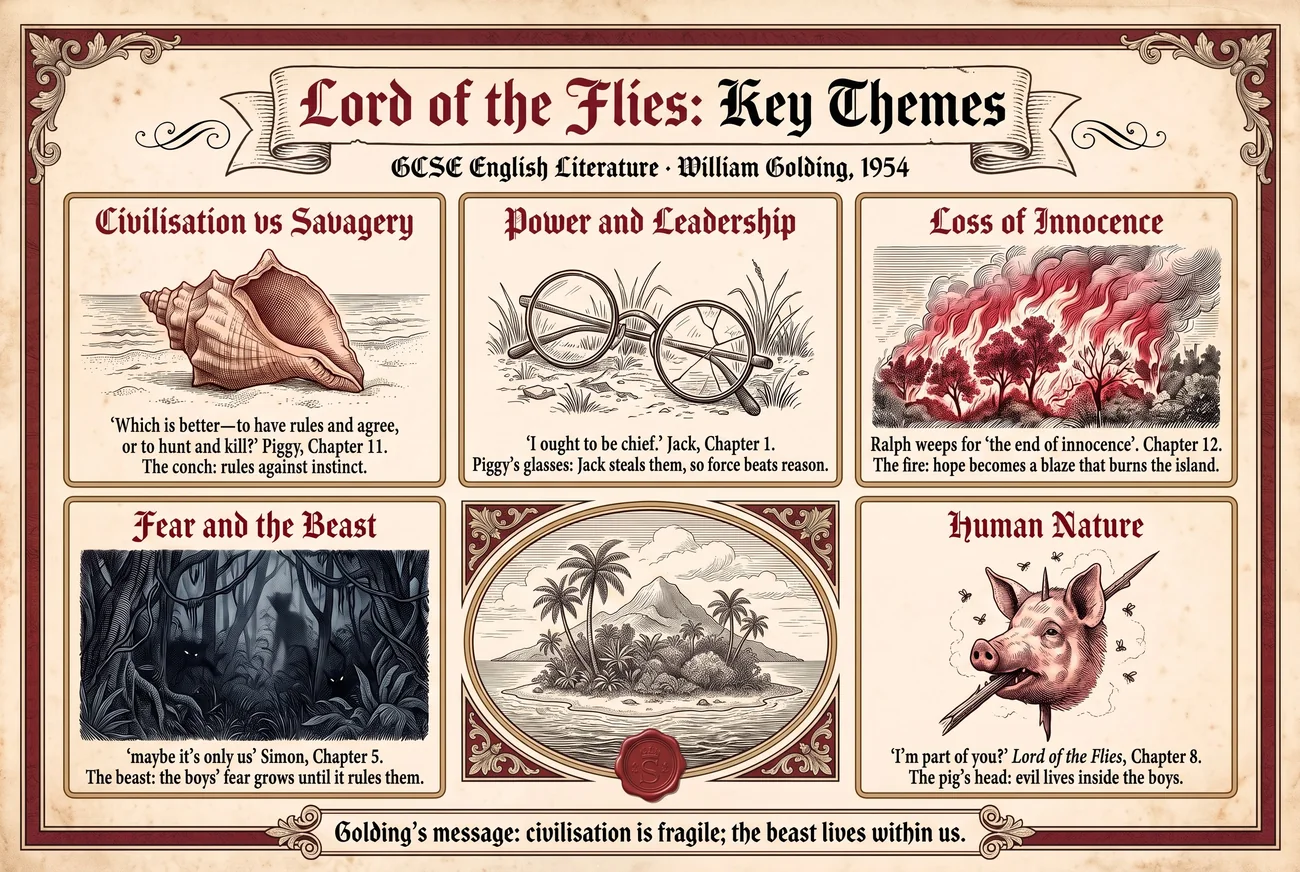 Lord of the Flies themes, A3 for the wall